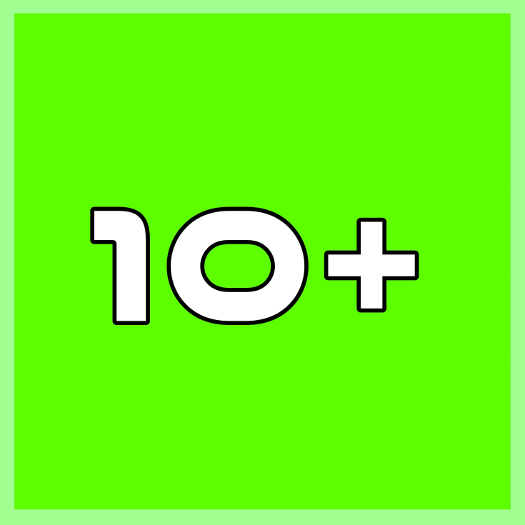 10+